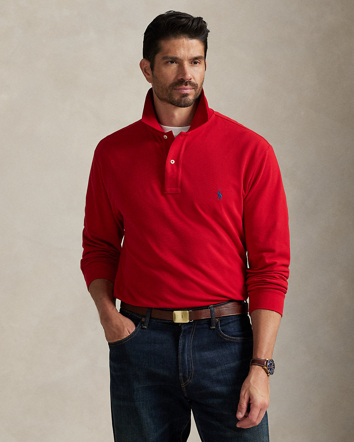 Ralph Lauren Mesh LongSleeve Polo Shirt