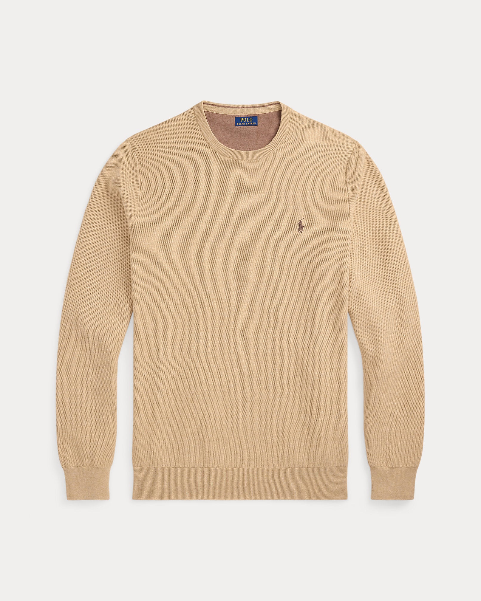 Ralph Lauren MeshKnit Cotton Crewneck Sweater