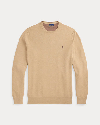 Ralph Lauren MeshKnit Cotton Crewneck Sweater