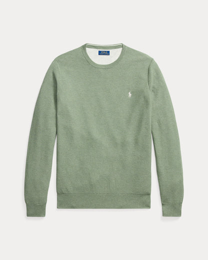 Ralph Lauren MeshKnit Cotton Crewneck Sweater