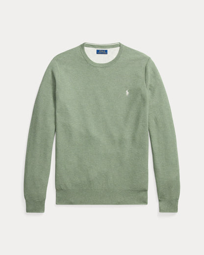 Ralph Lauren MeshKnit Cotton Crewneck Sweater