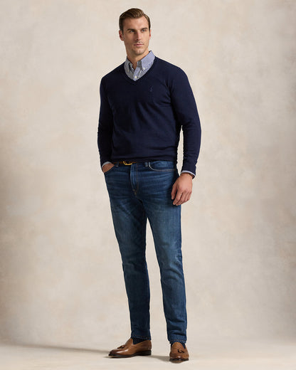 Ralph Lauren Washable Wool VNeck Sweater