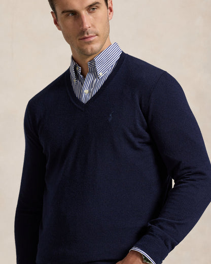 Ralph Lauren Washable Wool VNeck Sweater