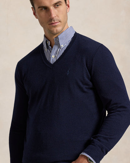 Ralph Lauren Washable Wool VNeck Sweater
