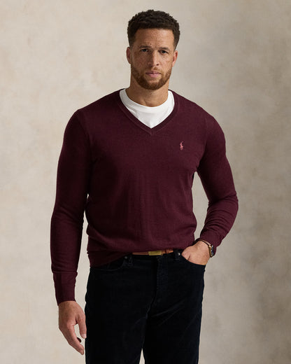 Ralph Lauren Washable Wool VNeck Sweater