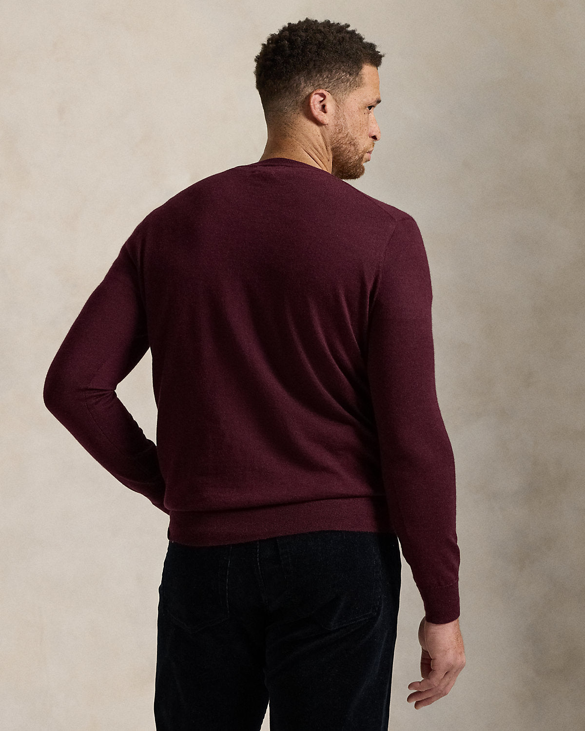 Ralph Lauren Washable Wool VNeck Sweater