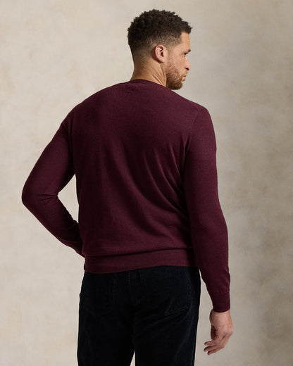 Ralph Lauren Washable Wool VNeck Sweater