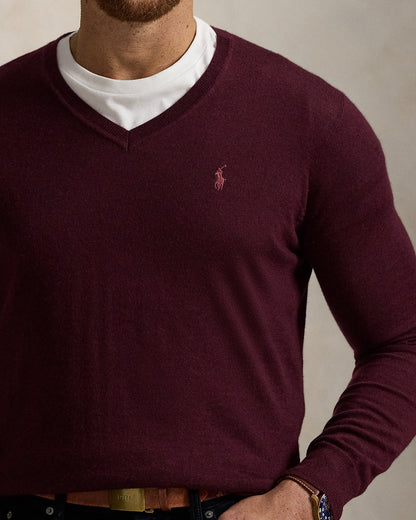 Ralph Lauren Washable Wool VNeck Sweater
