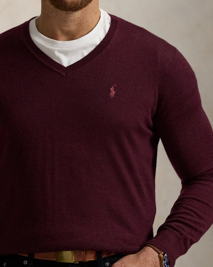 Ralph Lauren Washable Wool VNeck Sweater