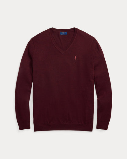 Ralph Lauren Washable Wool VNeck Sweater