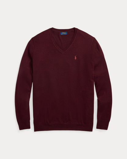 Ralph Lauren Washable Wool VNeck Sweater