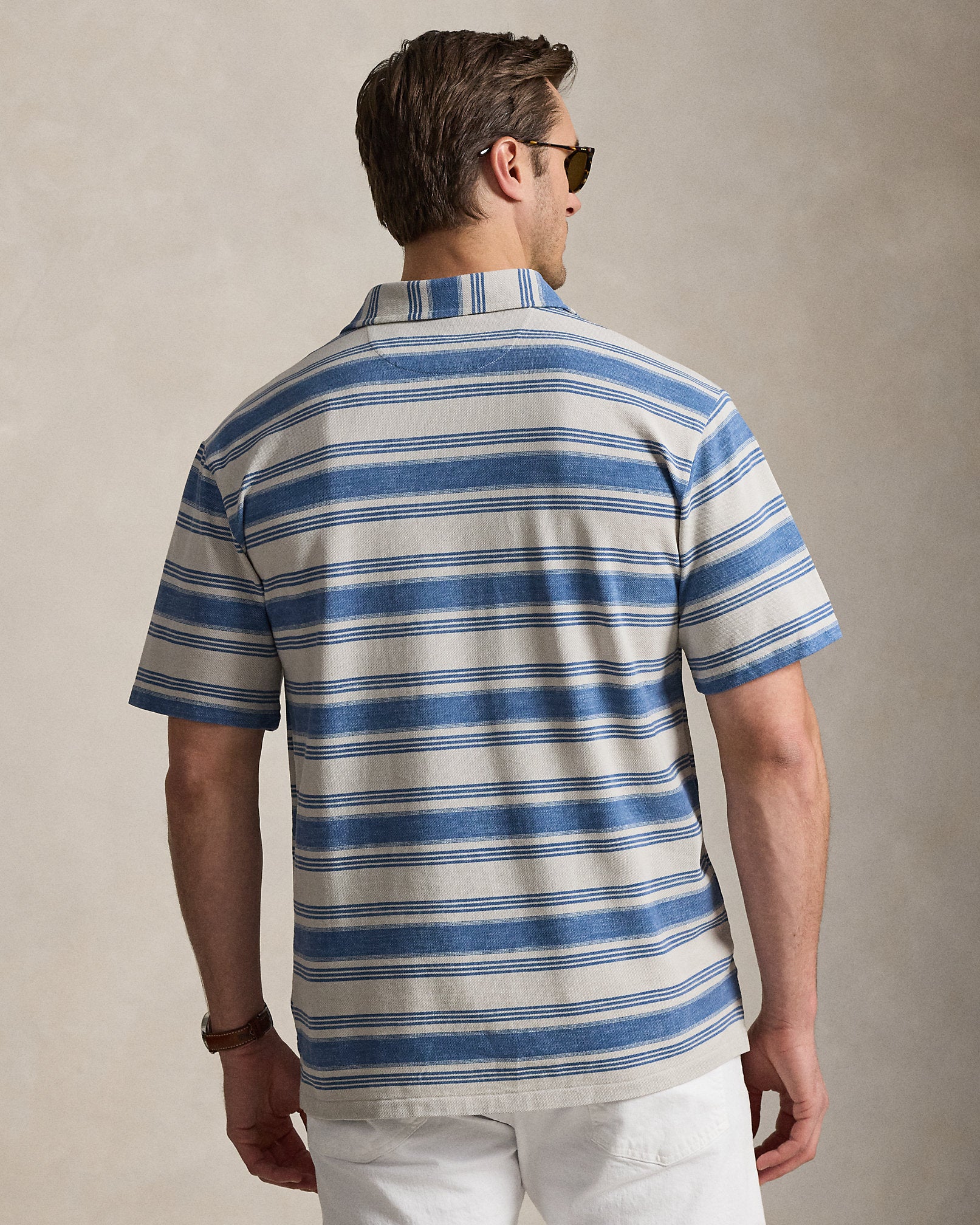 Ralph Lauren Striped Mesh Polo Shirt