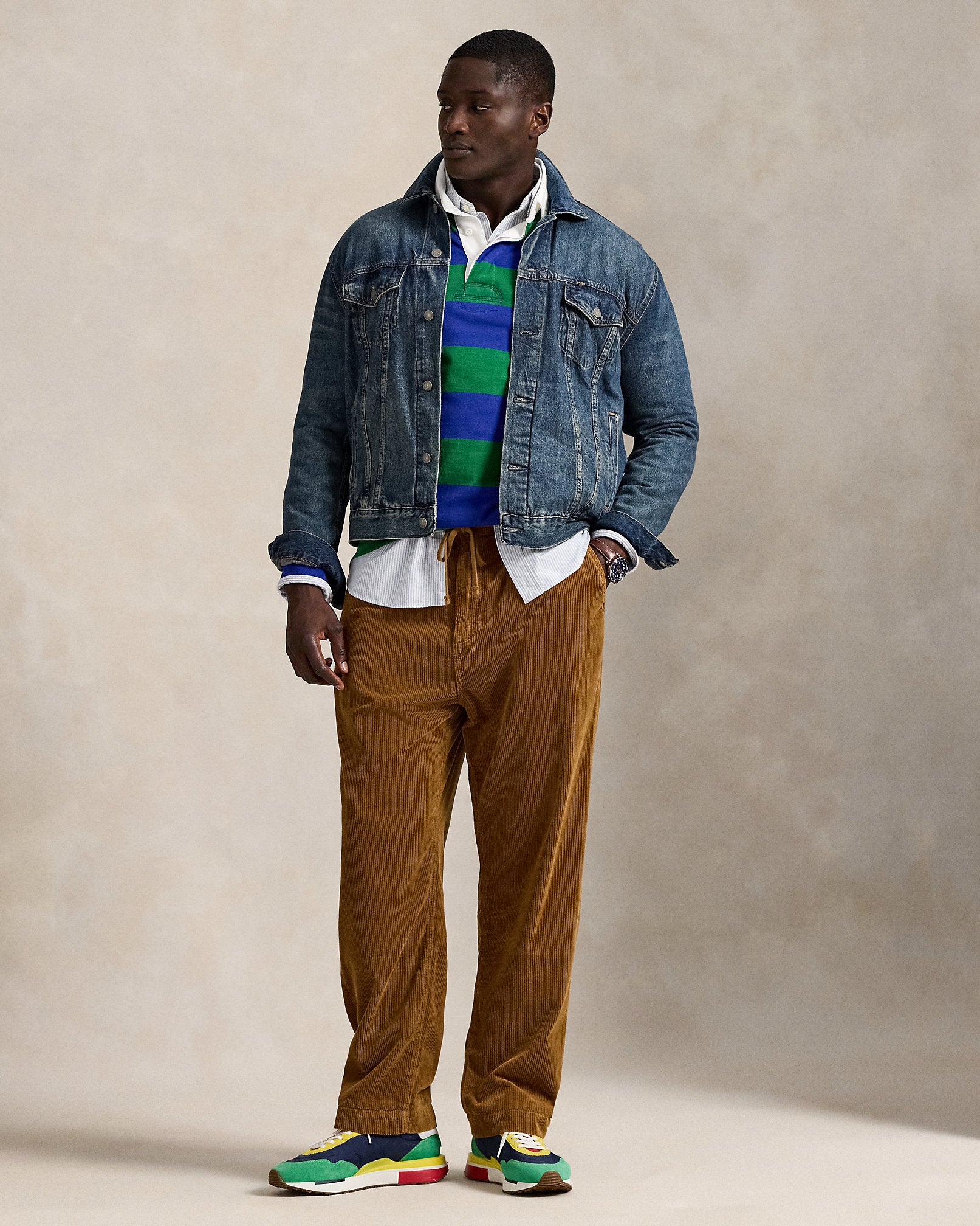 Ralph Lauren Classic Fit Pleated Corduroy Pant