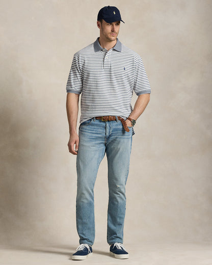 Ralph Lauren Striped Oxford Mesh Polo Shirt