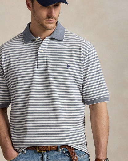 Ralph Lauren Striped Oxford Mesh Polo Shirt