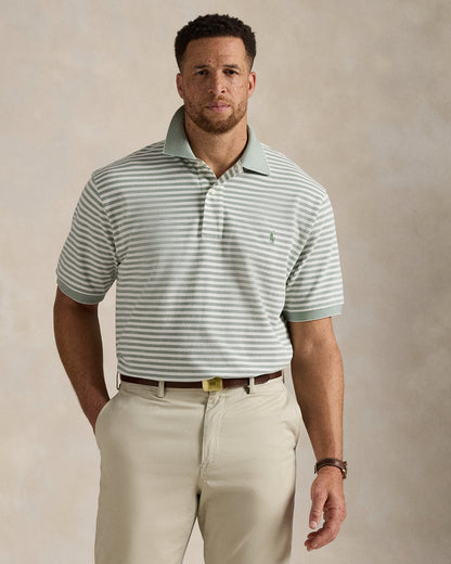 Ralph Lauren Striped Oxford Mesh Polo Shirt