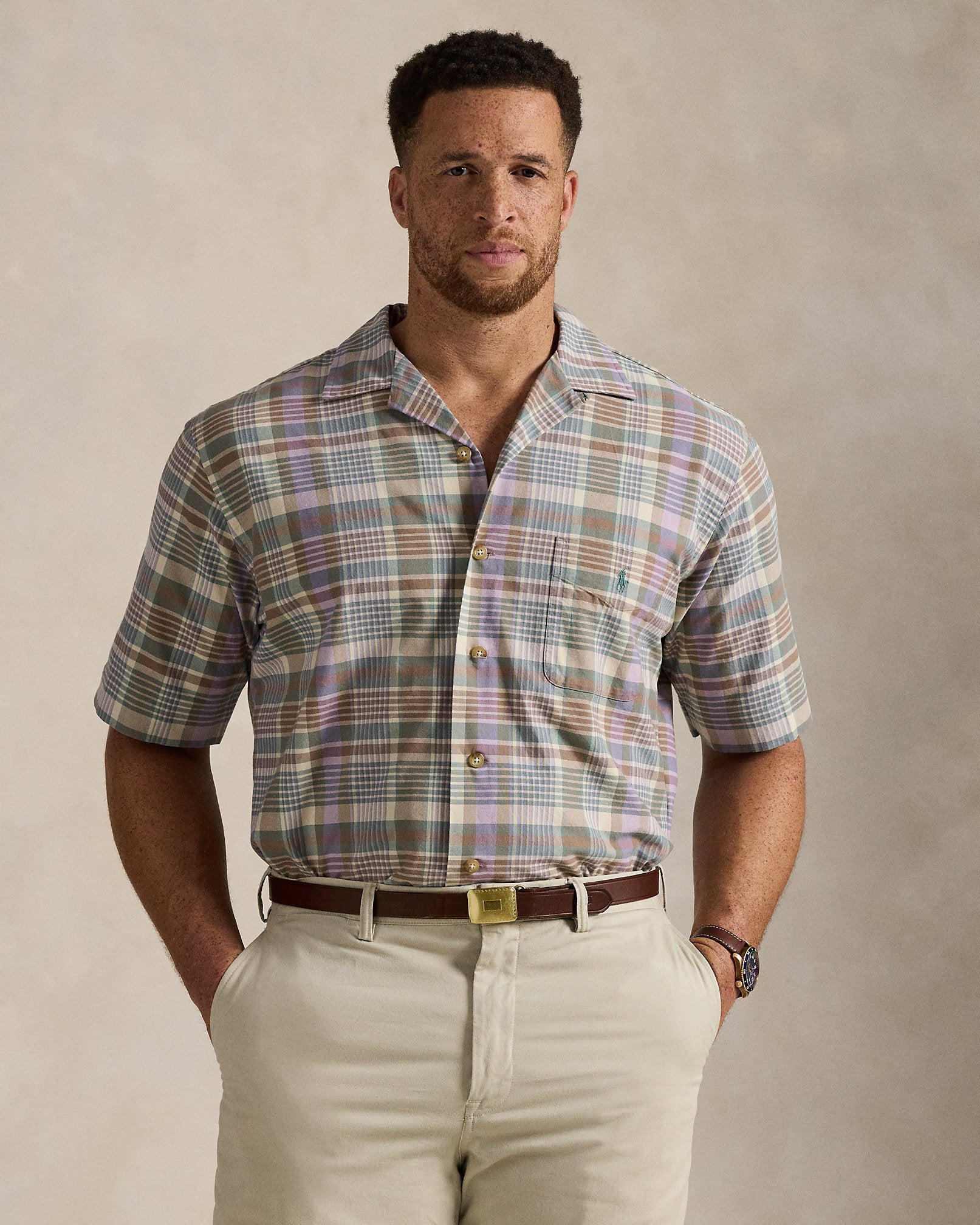 Ralph Lauren Plaid Oxford Camp Shirt