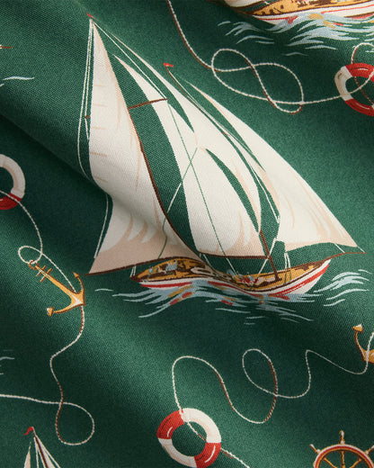Ralph Lauren SailboatPrint Oxford Camp Shirt