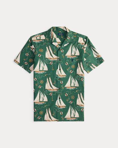 Ralph Lauren SailboatPrint Oxford Camp Shirt