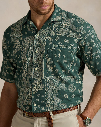 Ralph Lauren BandannaPrint Camp Shirt