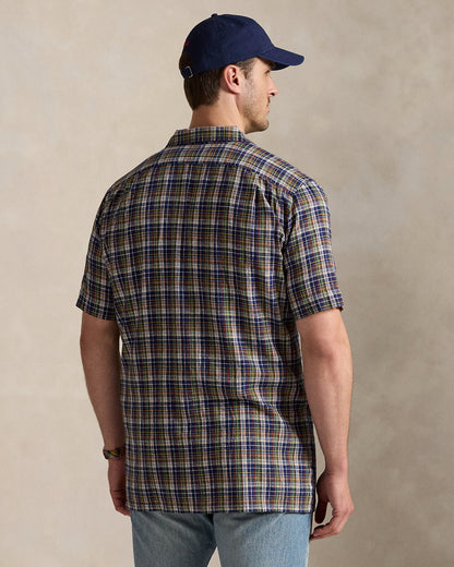 Ralph Lauren Plaid LinenCotton Camp Shirt