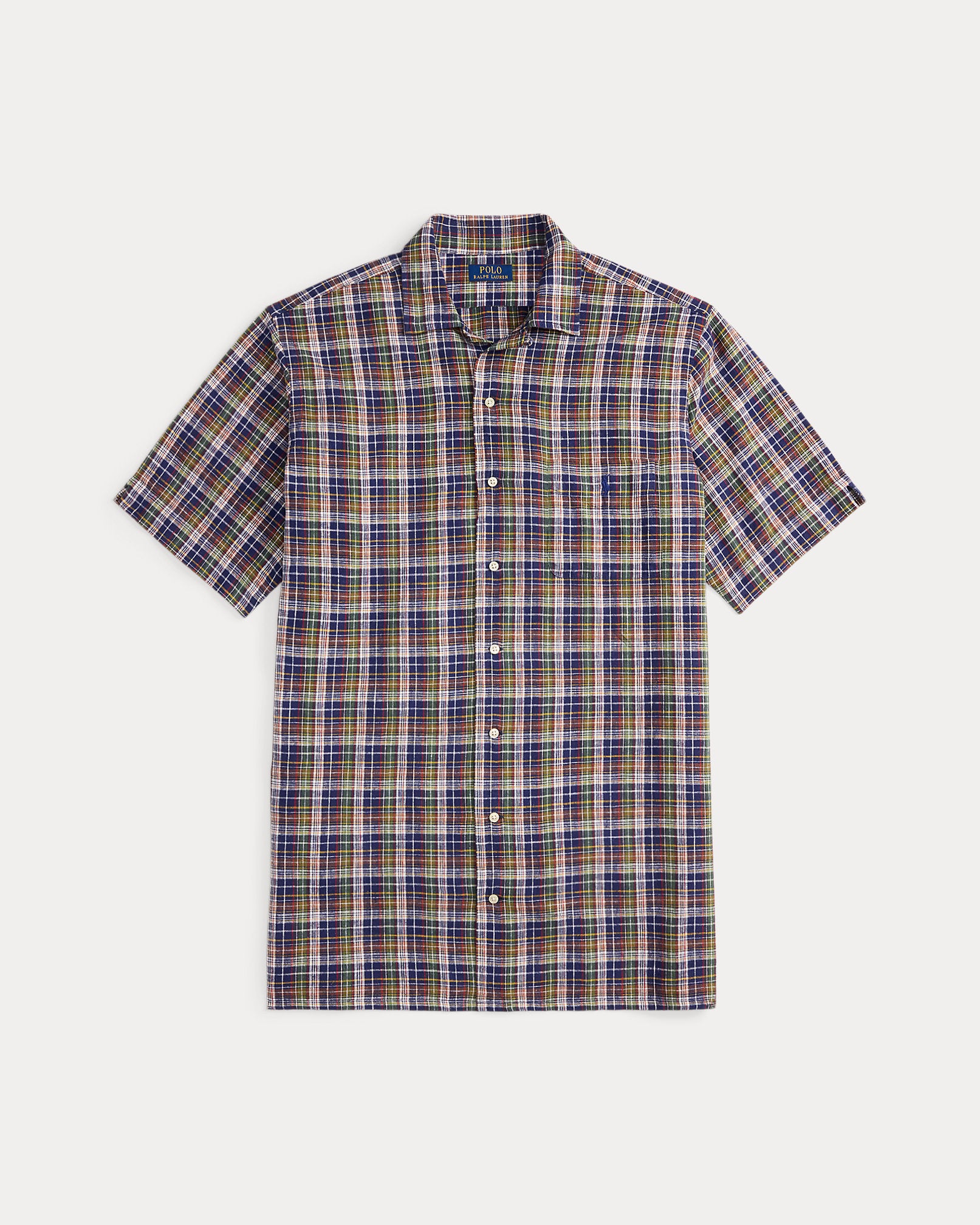 Ralph Lauren Plaid LinenCotton Camp Shirt