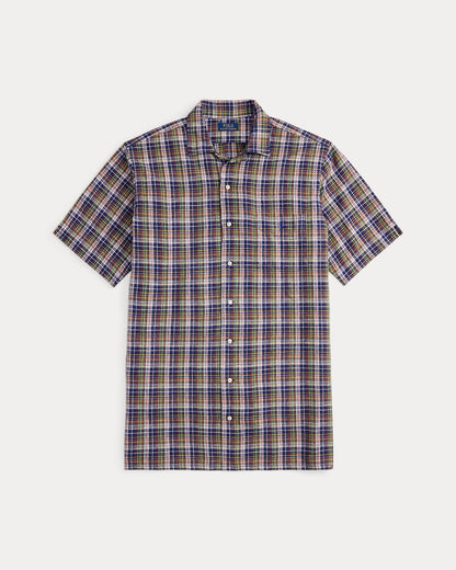 Ralph Lauren Plaid LinenCotton Camp Shirt