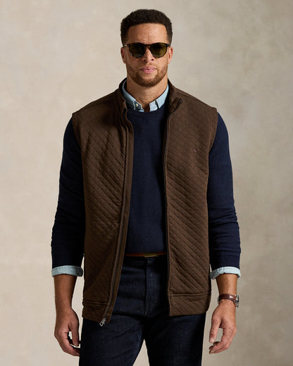 Ralph Lauren Quilted DoubleKnit Jersey Vest