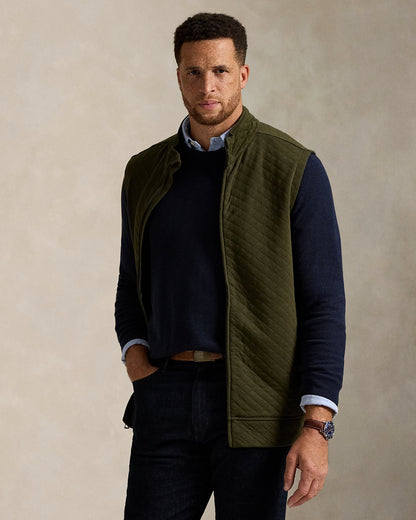 Ralph Lauren Quilted DoubleKnit Jersey Vest