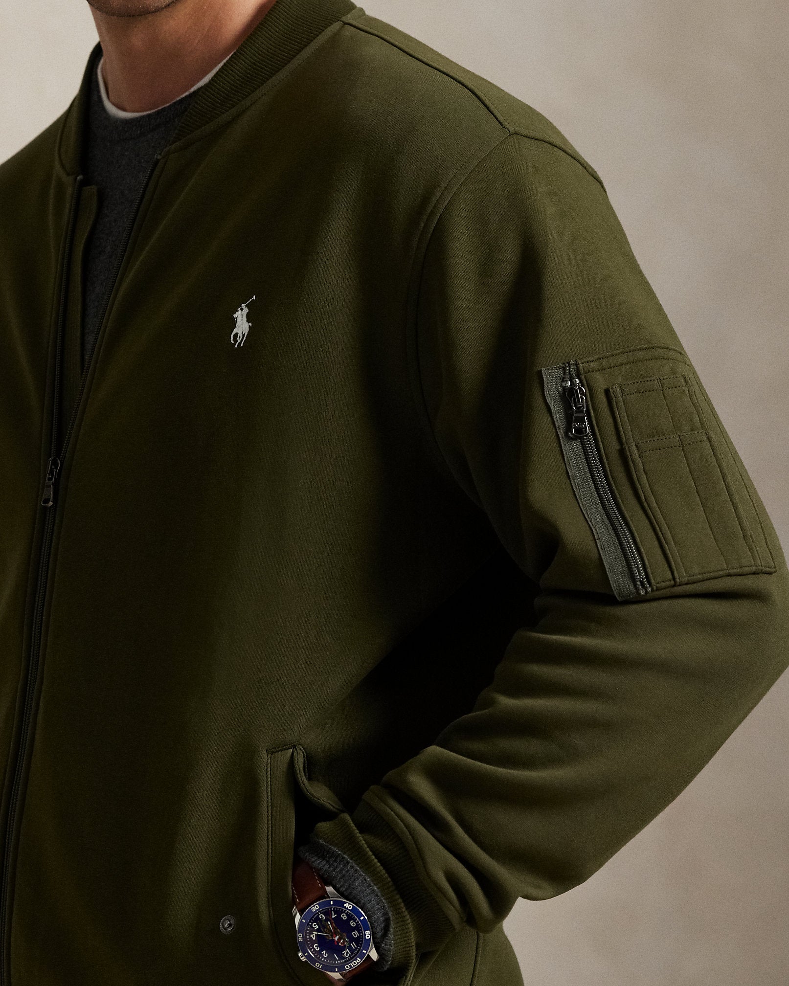 Ralph Lauren DoubleKnit Flight Jacket