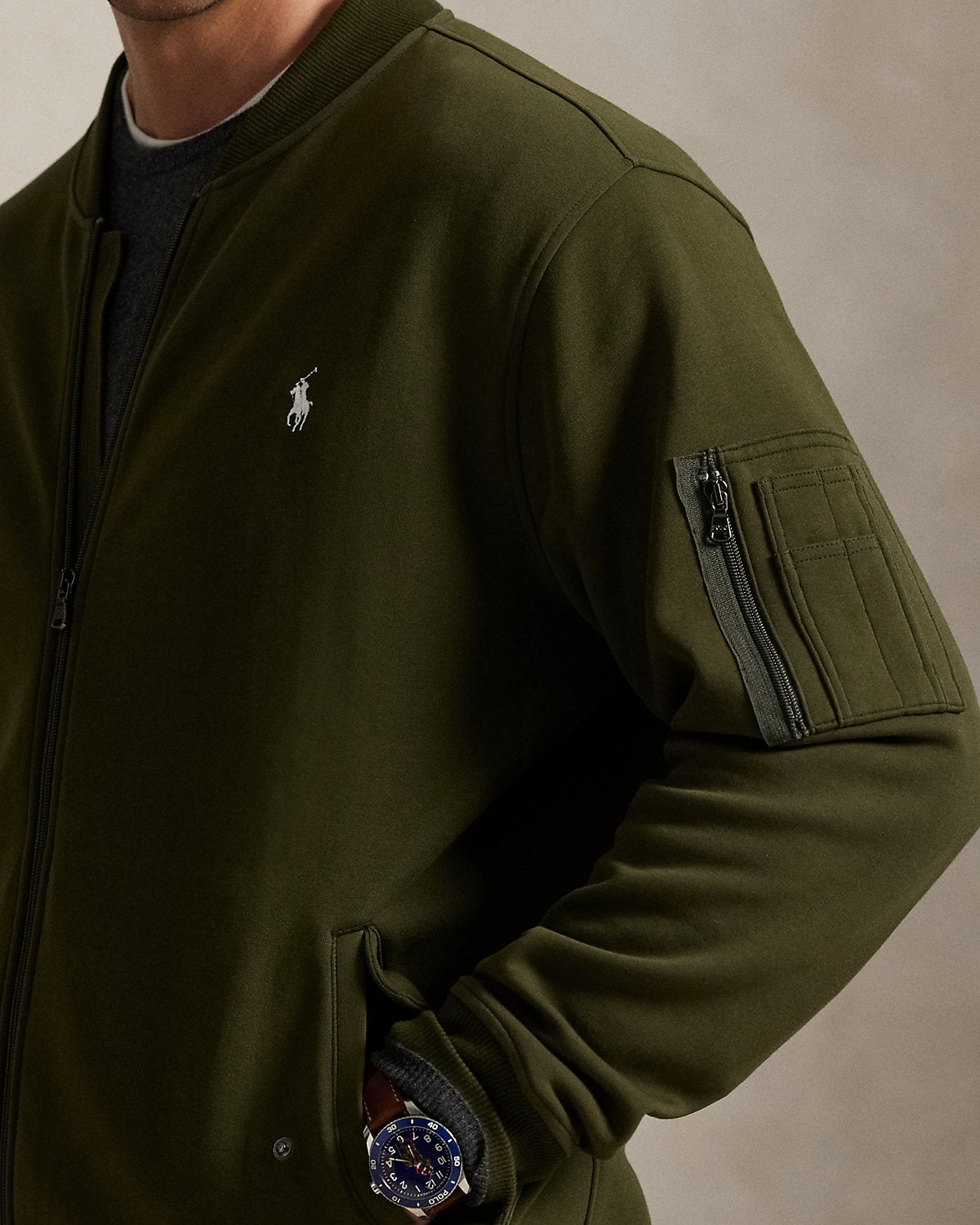 Ralph Lauren DoubleKnit Flight Jacket