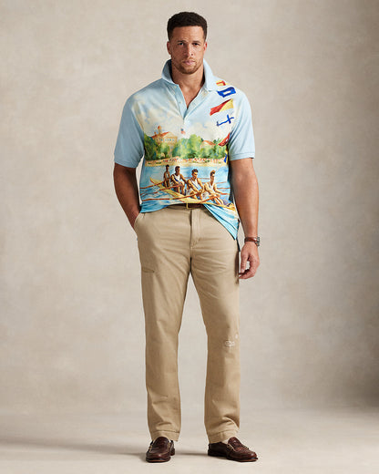 Ralph Lauren RegattaPrint Mesh Polo Shirt