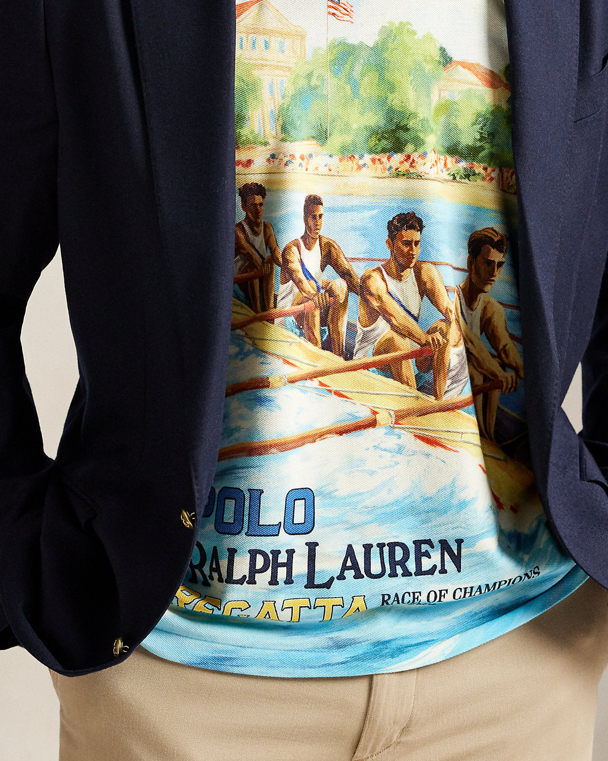 Ralph Lauren RegattaPrint Mesh Polo Shirt