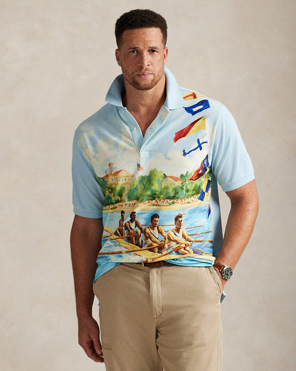 Ralph Lauren RegattaPrint Mesh Polo Shirt