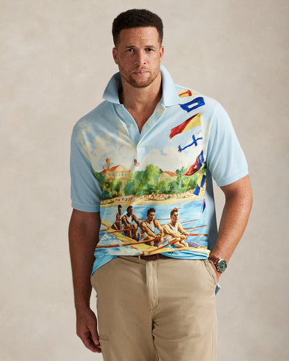 Ralph Lauren RegattaPrint Mesh Polo Shirt