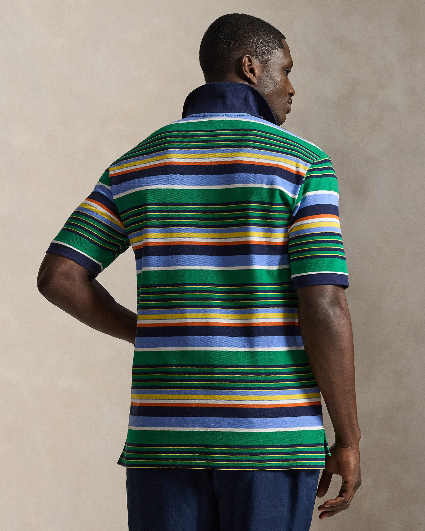 Ralph Lauren Striped Mesh Polo Shirt
