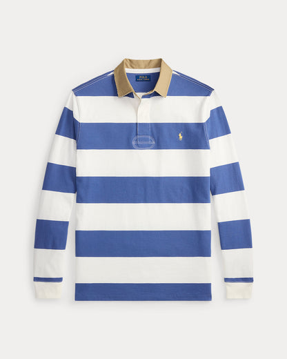 Ralph Lauren KhakiCollar Striped Rugby Shirt