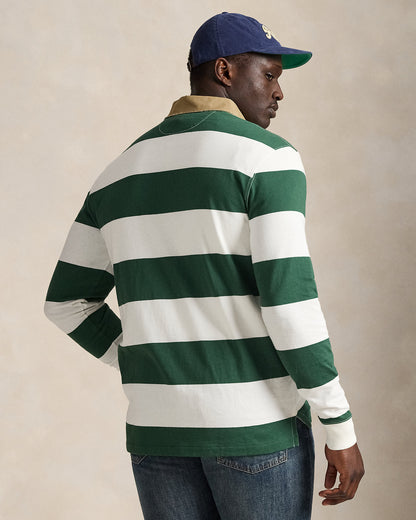 Ralph Lauren KhakiCollar Striped Rugby Shirt