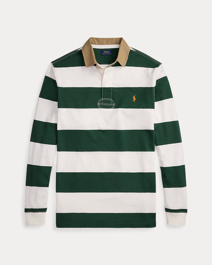 Ralph Lauren KhakiCollar Striped Rugby Shirt