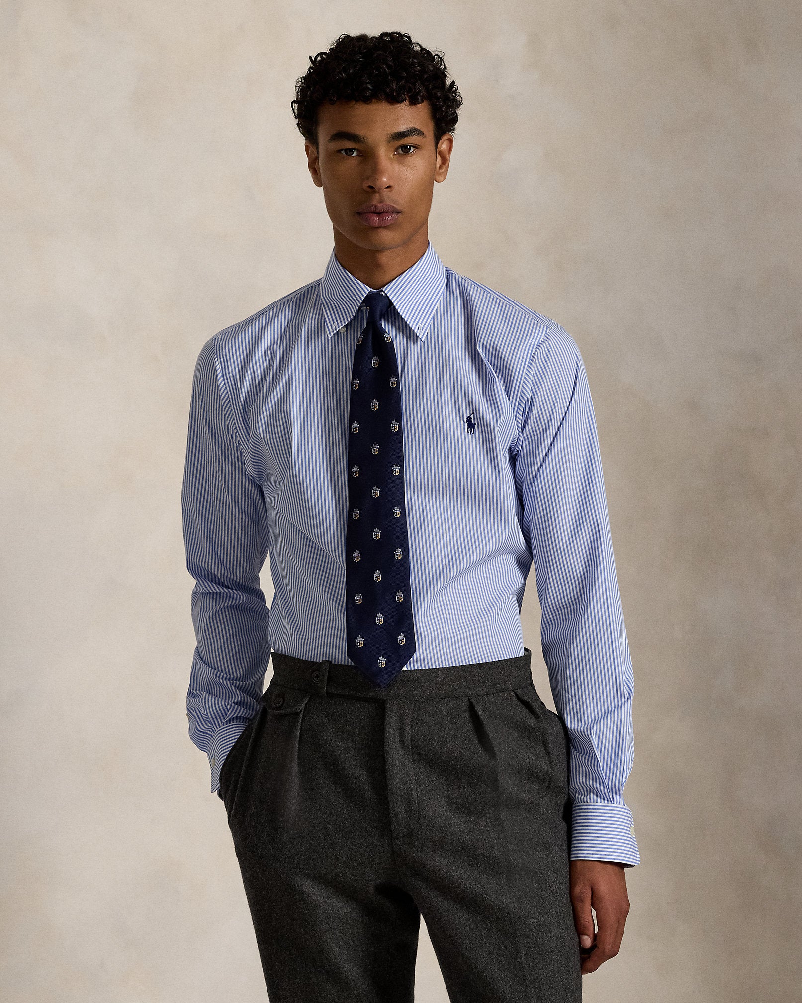 Ralph Lauren Custom Fit Striped Poplin Shirt