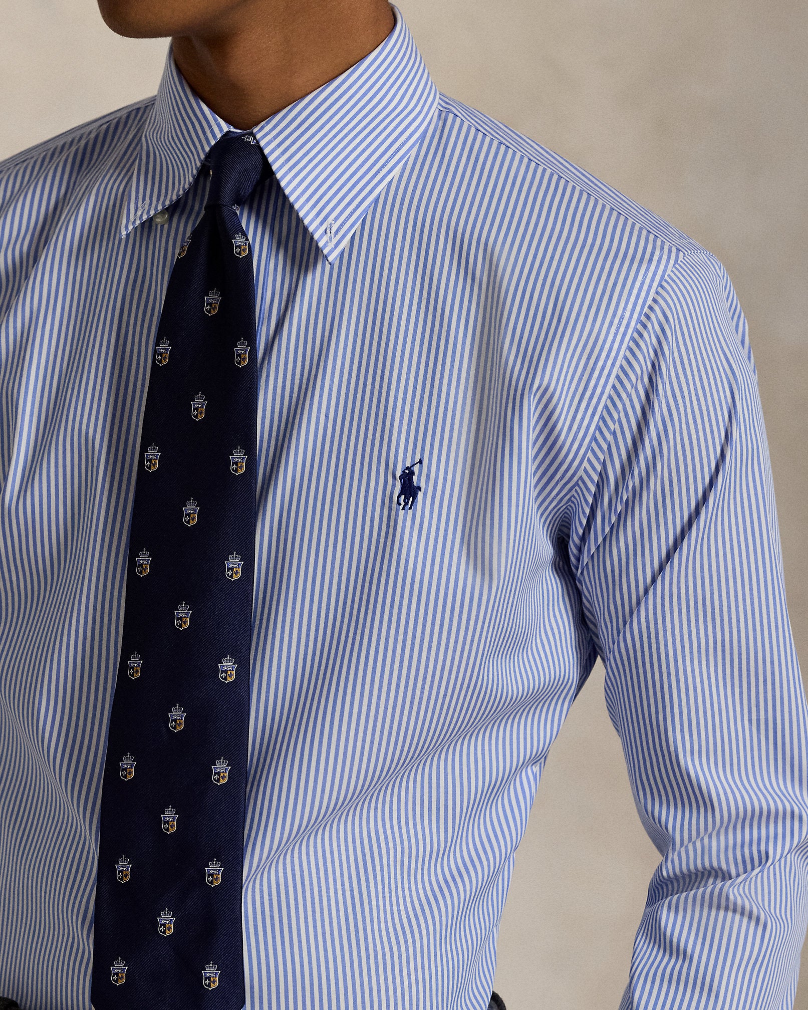 Ralph Lauren Custom Fit Striped Poplin Shirt