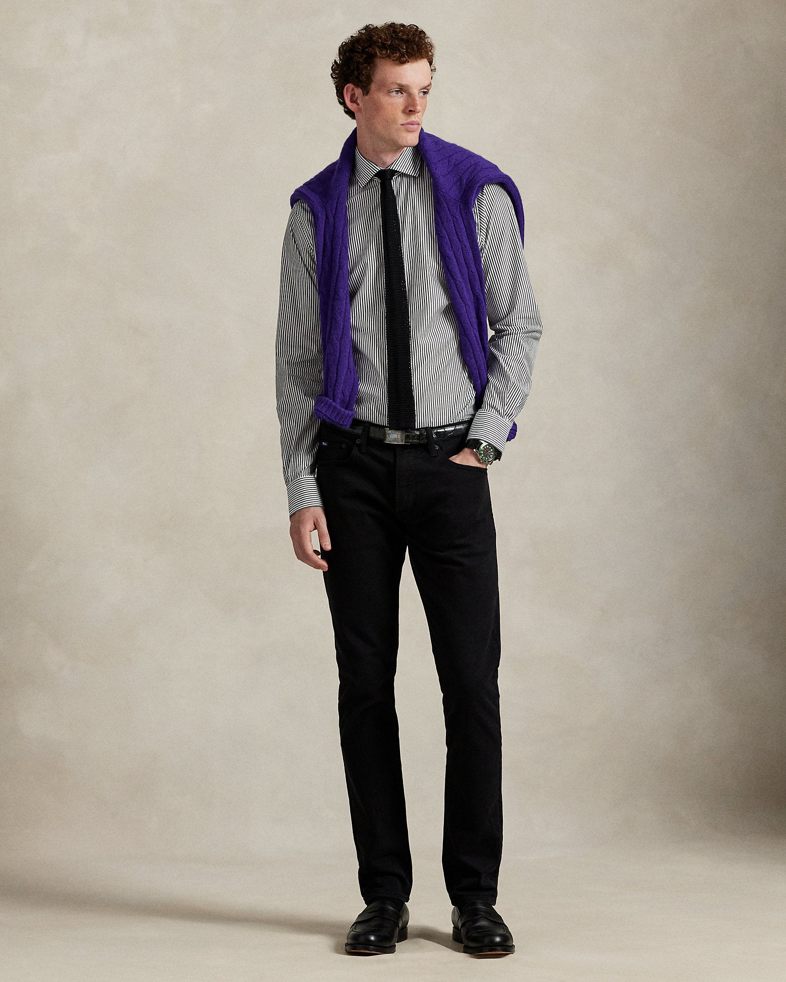 Ralph Lauren Custom Fit Striped Poplin Shirt