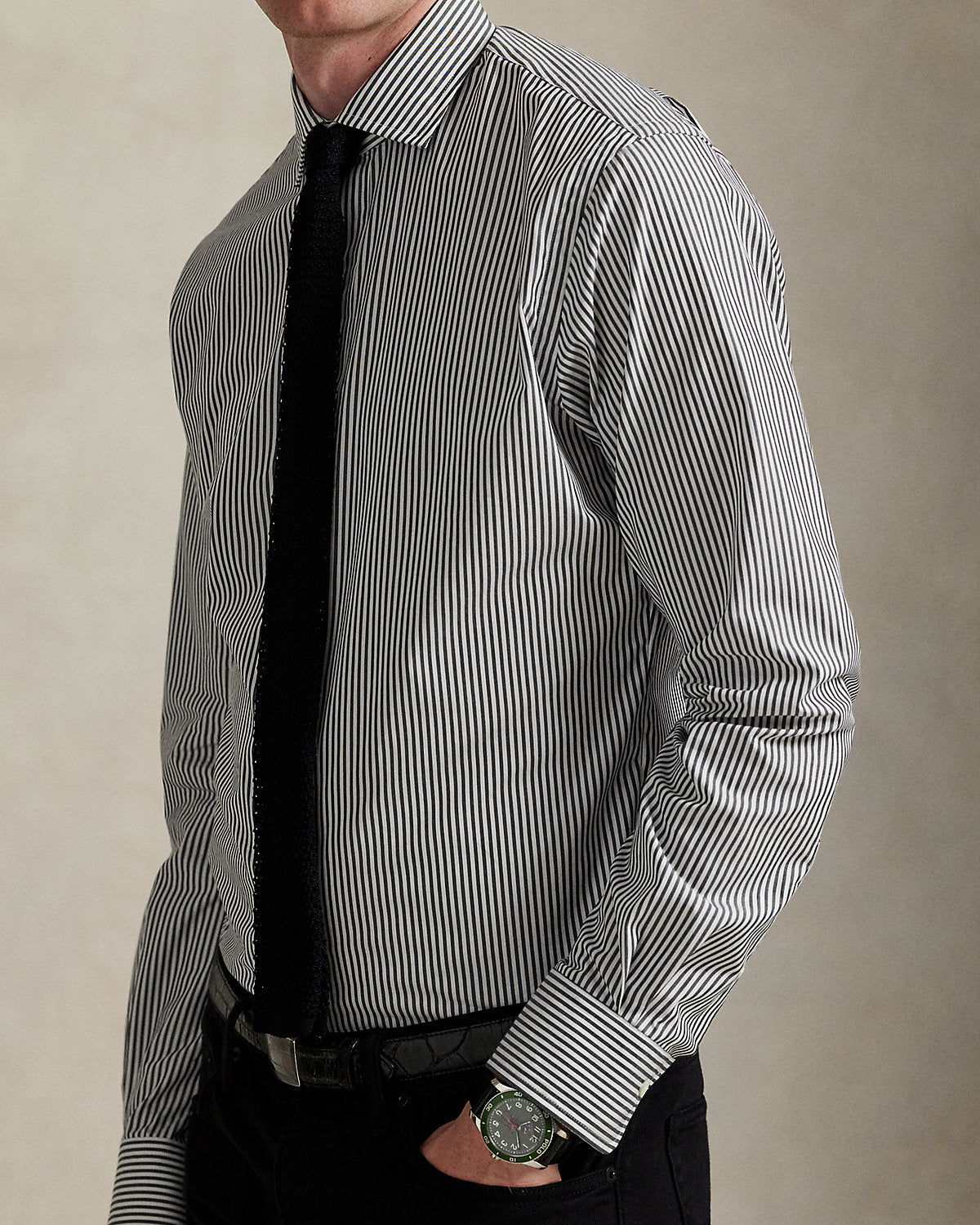 Ralph Lauren Custom Fit Striped Poplin Shirt