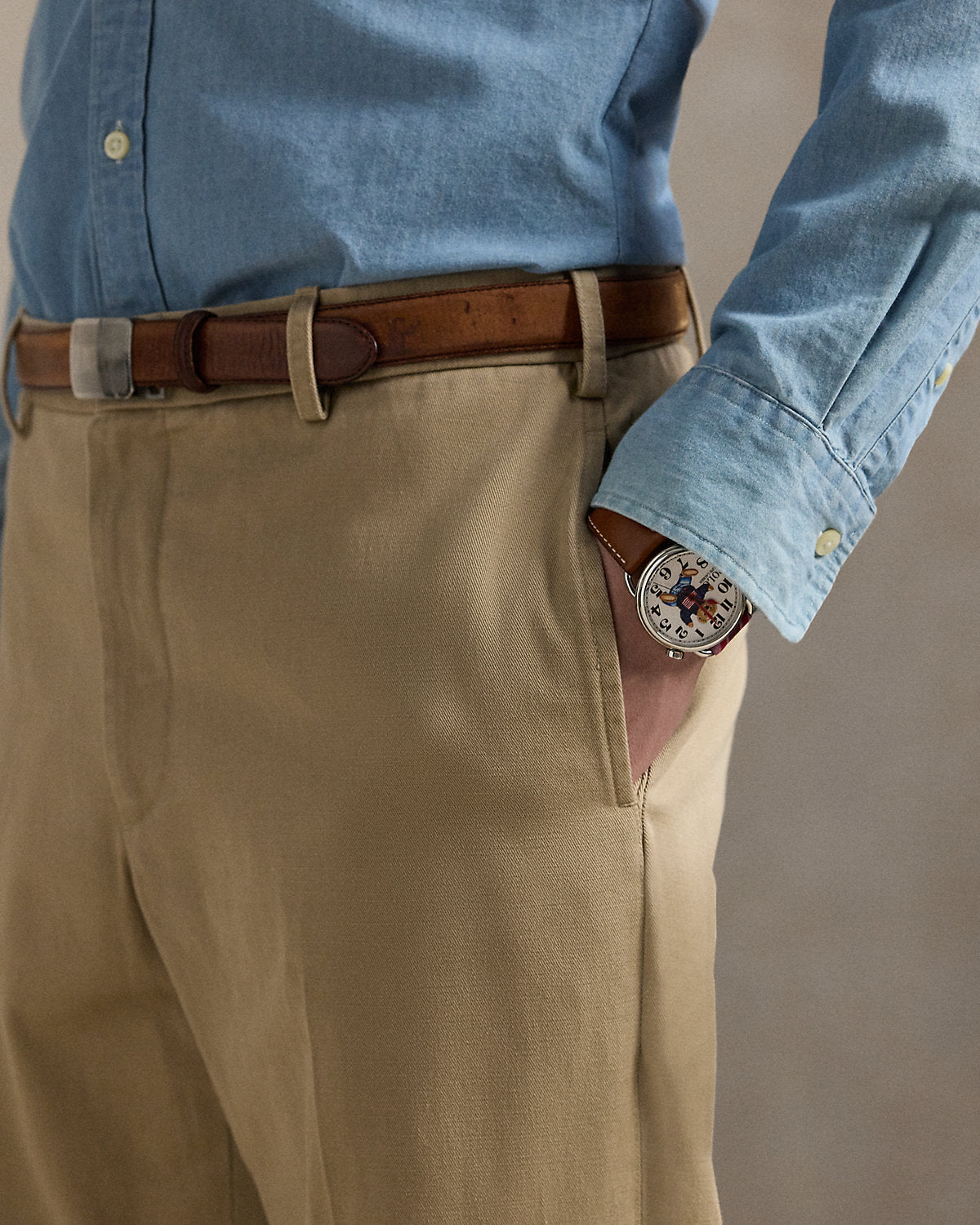 Ralph Lauren Slub Twill Suit Trouser