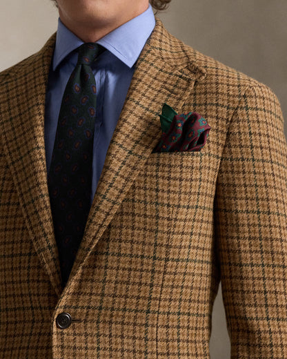 Ralph Lauren Polo Tailored Fit Plaid Tweed Sport Coat