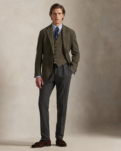 Ralph Lauren Polo Tailored Plaid Tweed Suit Jacket