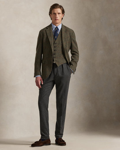 Ralph Lauren Polo Tailored Plaid Tweed Suit Jacket