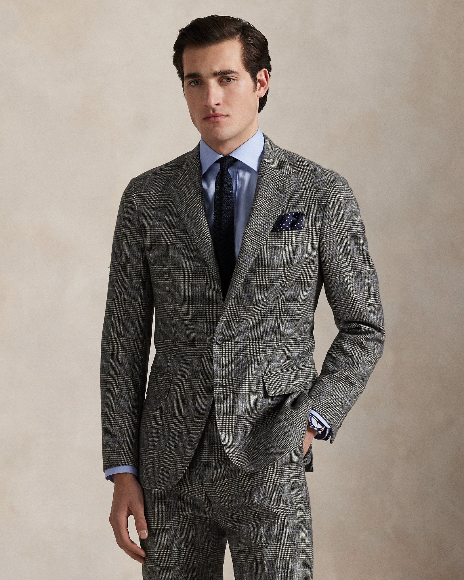Ralph Lauren Polo Tailored Fit Glen Plaid Wool Suit