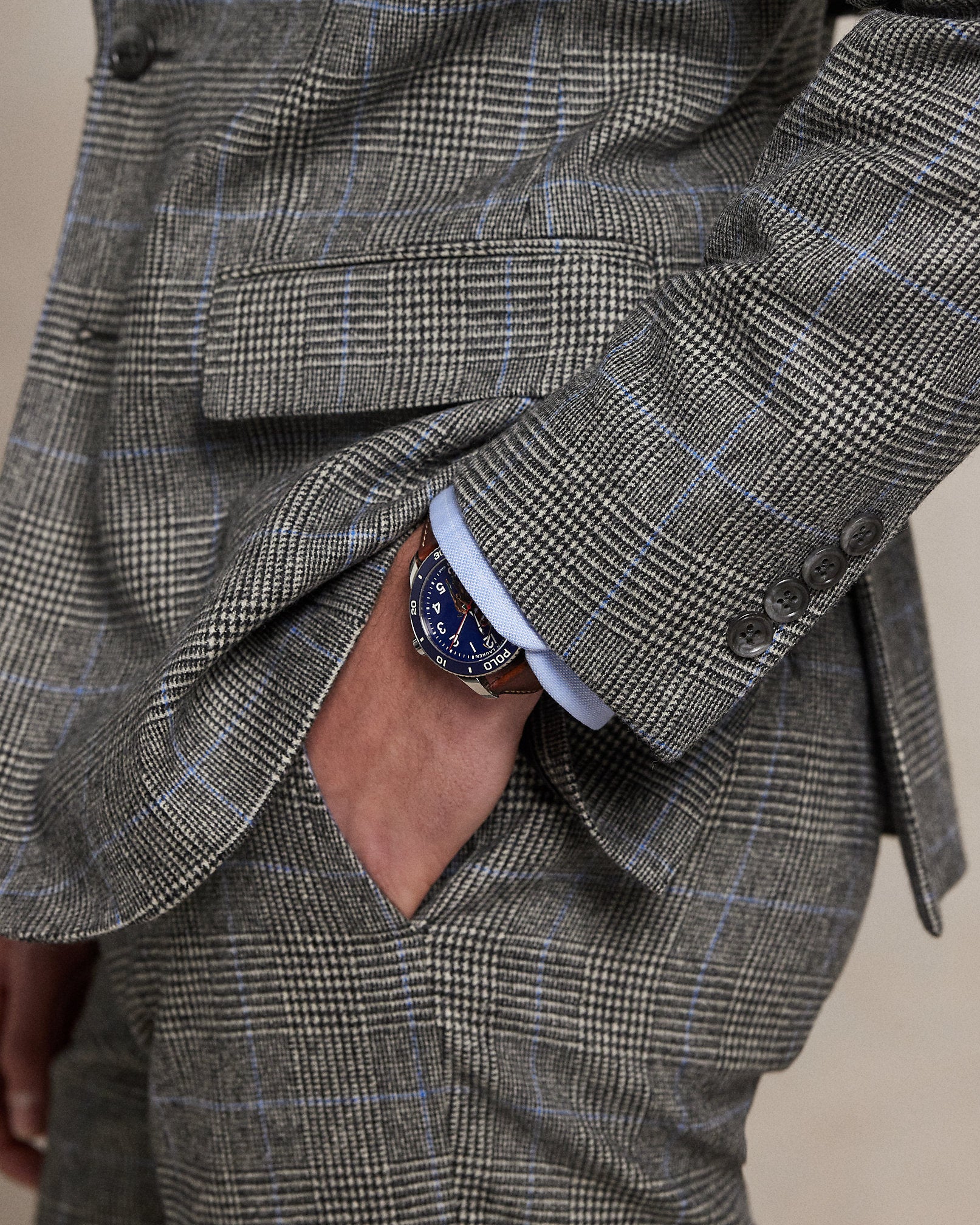 Ralph Lauren Polo Tailored Fit Glen Plaid Wool Suit