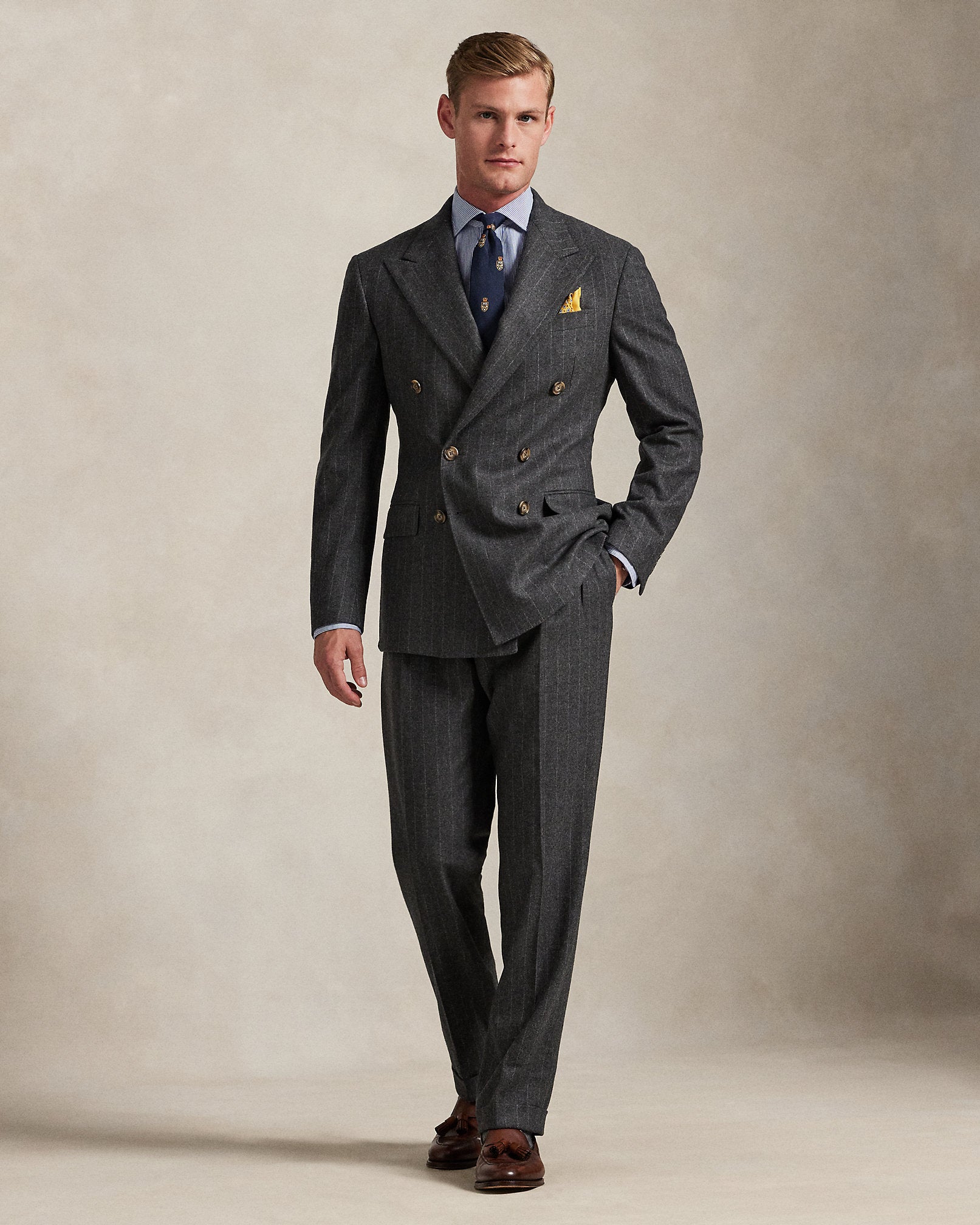 Ralph Lauren Polo Tailored Fit Pinstripe Wool Suit